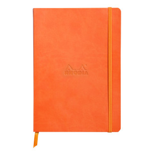 Rhodia Softcover Notebook - A5 - Tangerine - Dotted